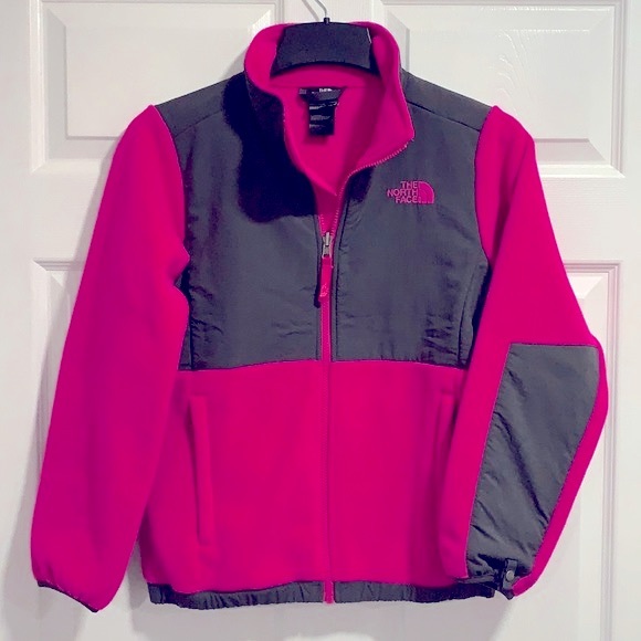 The North Face Other - The North Face•Fuchsia & Dark Gray Fleece Jacket• Girl Size L (14-16)